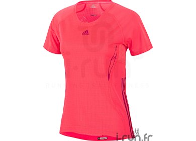 Adidas Tee shirt AdiZ�ro Femme rose turbo