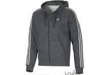 Adidas Veste Essentials 3S M Grise fonc�e