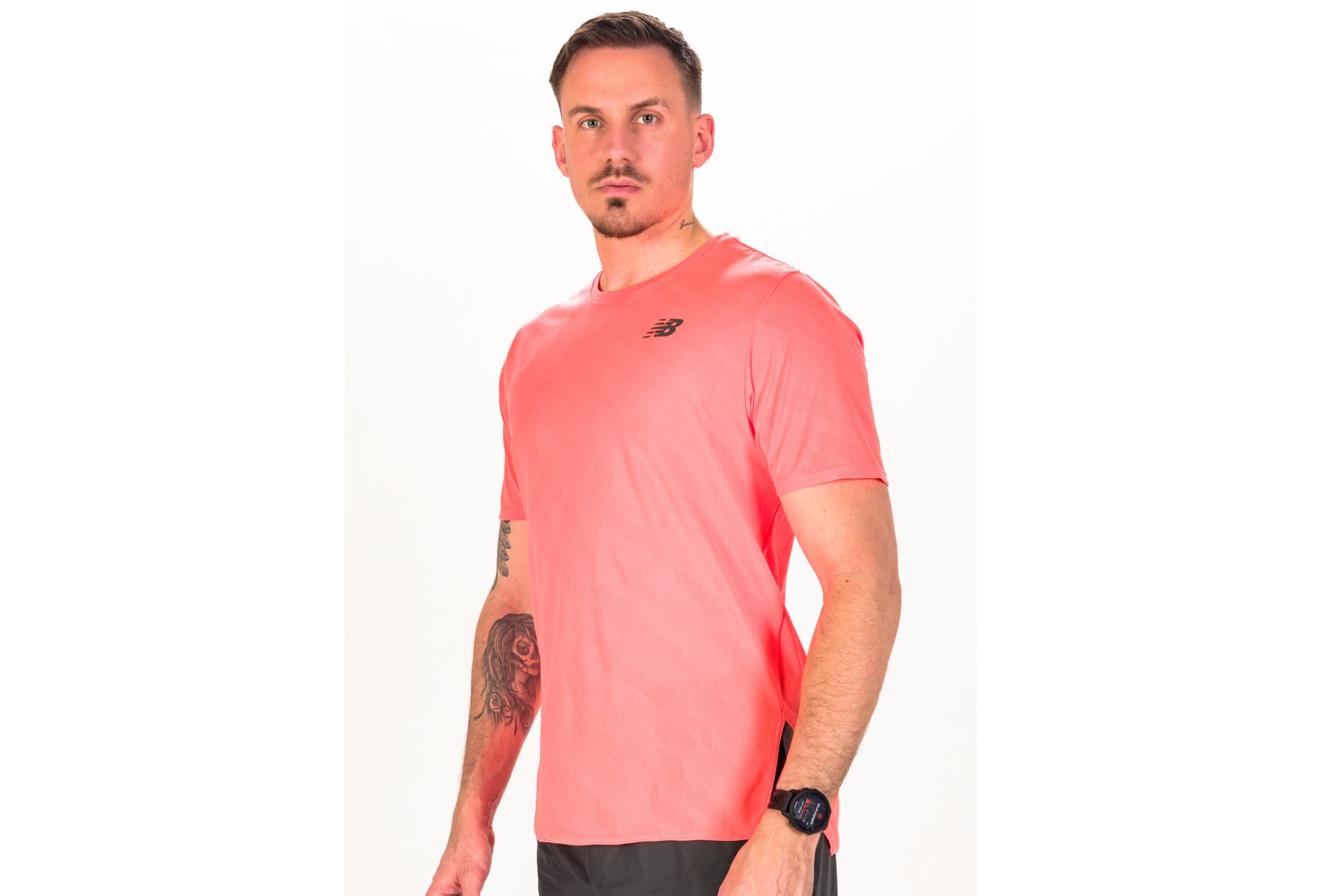 New Balance Camiseta Manga Corta Q Speed Jacquard En Promoci N Hombre