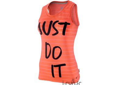 Nike D�bardeur Burnout Just do it Femme orange