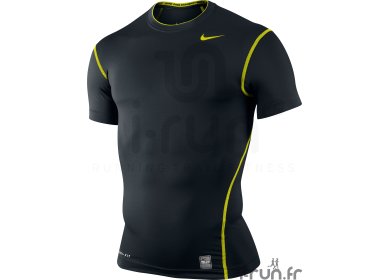 Nike Pro Combat Core Compression noir et jaune