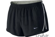 Nike Short Tempo split noir et blanc