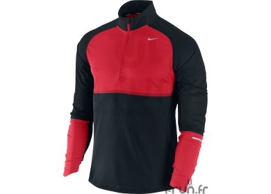 Nike Tee-shirt Sphere L/S 1/2 zip rouge