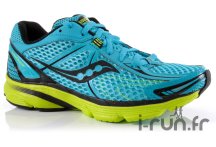 Saucony ProGrid Mirage Femme Ciel et Jaune Fluo