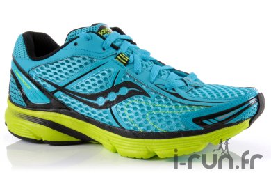 Saucony ProGrid Mirage Femme Ciel et Jaune Fluo