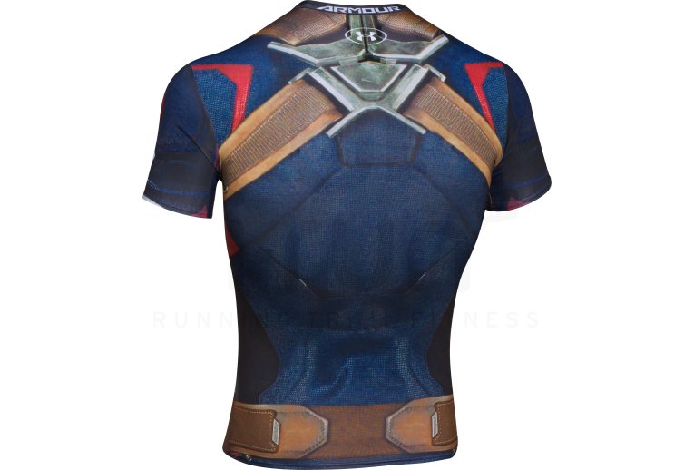 Under Armour Camiseta manga corta Compression Alter Ego Capitán América