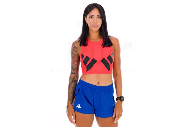 adidas adizero Road to Records Top curto