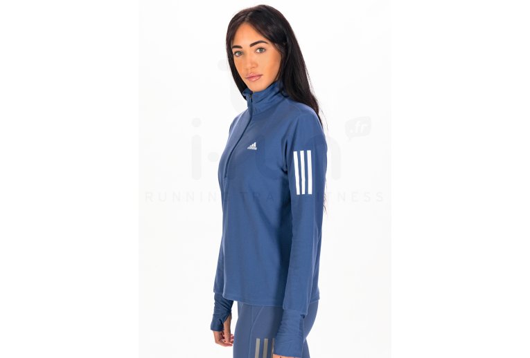 adidas camiseta manga larga Own The Run 1/2 Zip