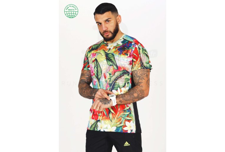 adidas camiseta manga corta Own The Run Floral