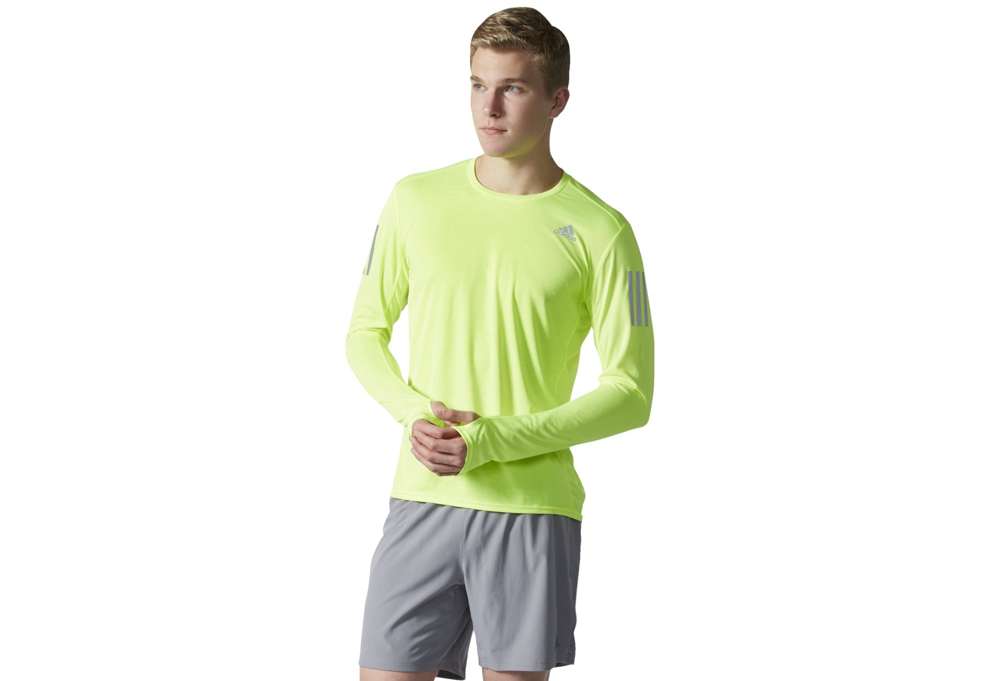 camiseta manga larga adidas hombre