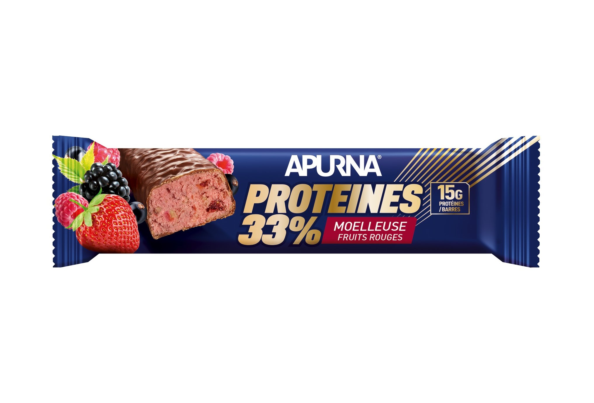 Apurna Barre protéinée - moelleuse fruits rouges diététique protéines / récupération