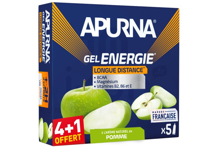 Apurna Étui gels +2h d'efforts Pomme