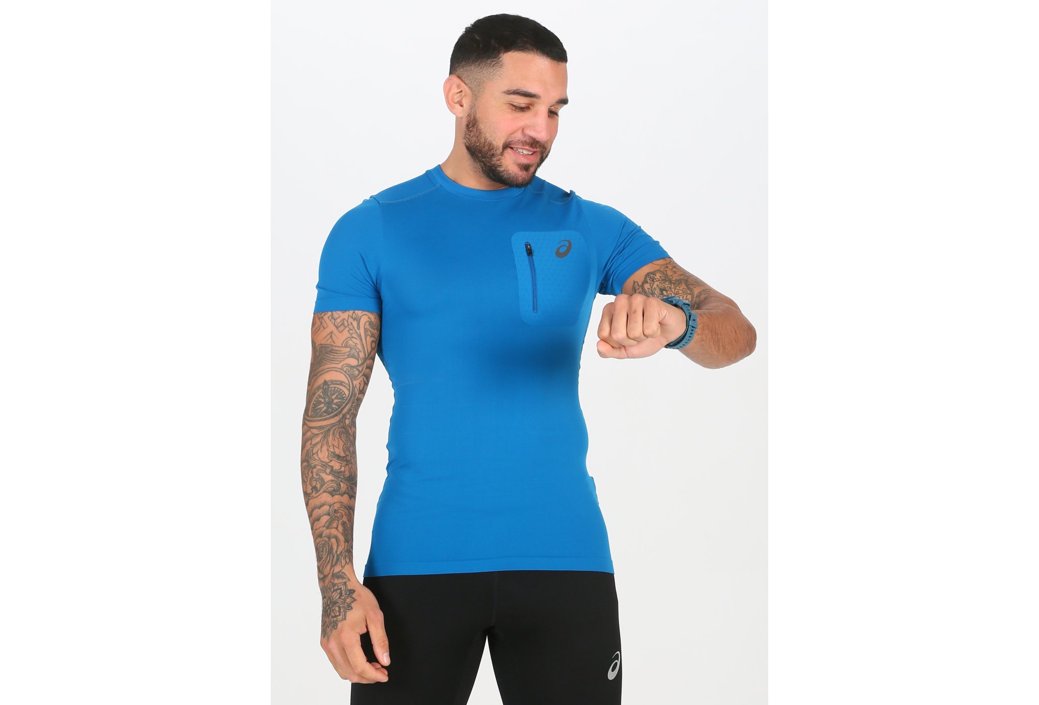 Asics Elite SS Top M Diététique Vêtements homme