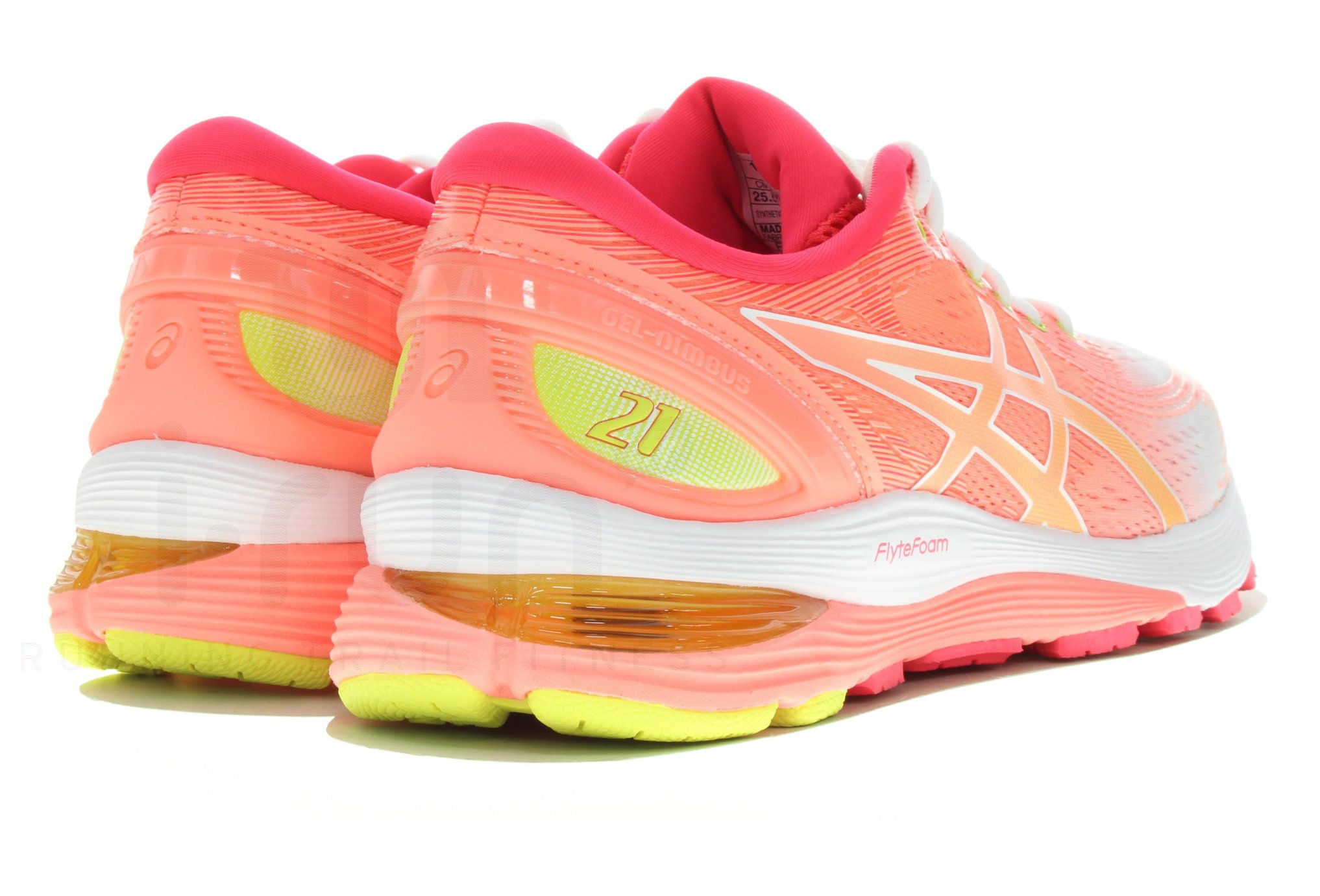 asics gel nimbus 18 femme orange