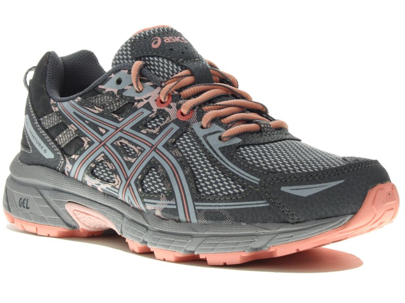 Pas Femme Cher Venture Gs 6 Grisargent Asics Gel CoedxB