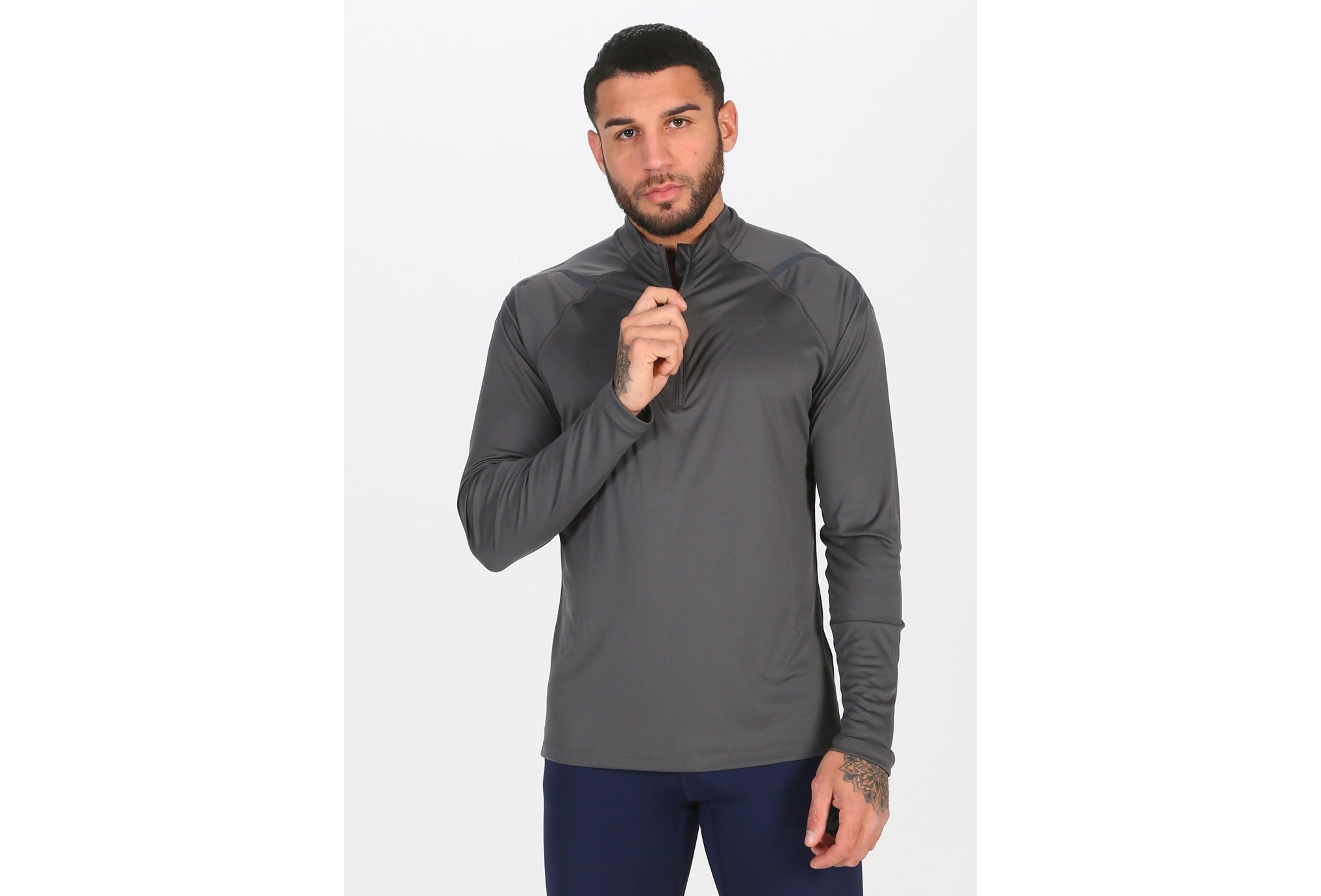 Asics Icon 1/2 Zip M vêtement running homme