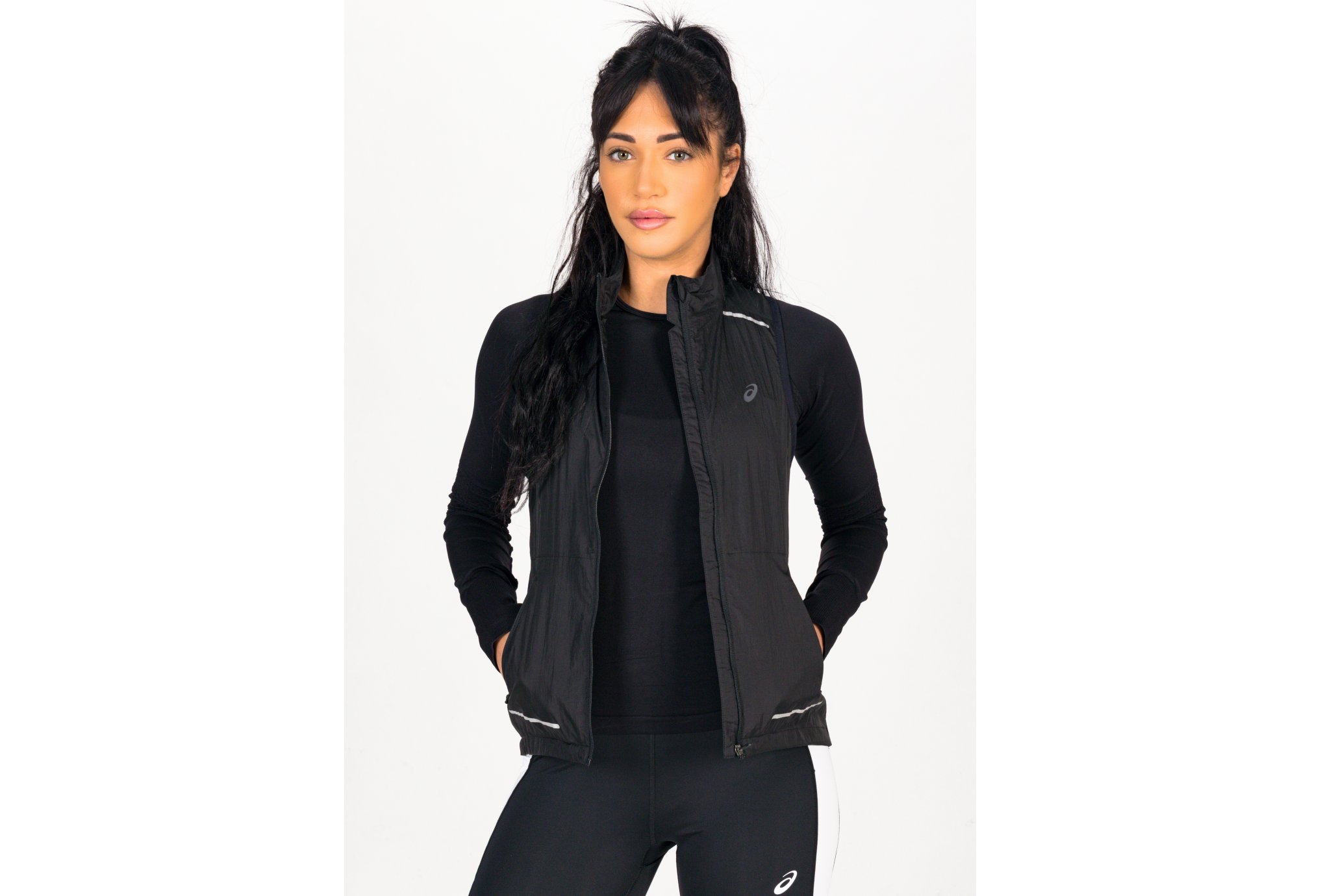 Asics Lite Show Vest Damen im Angebot Damen Bekleidung Windbreaker Asics