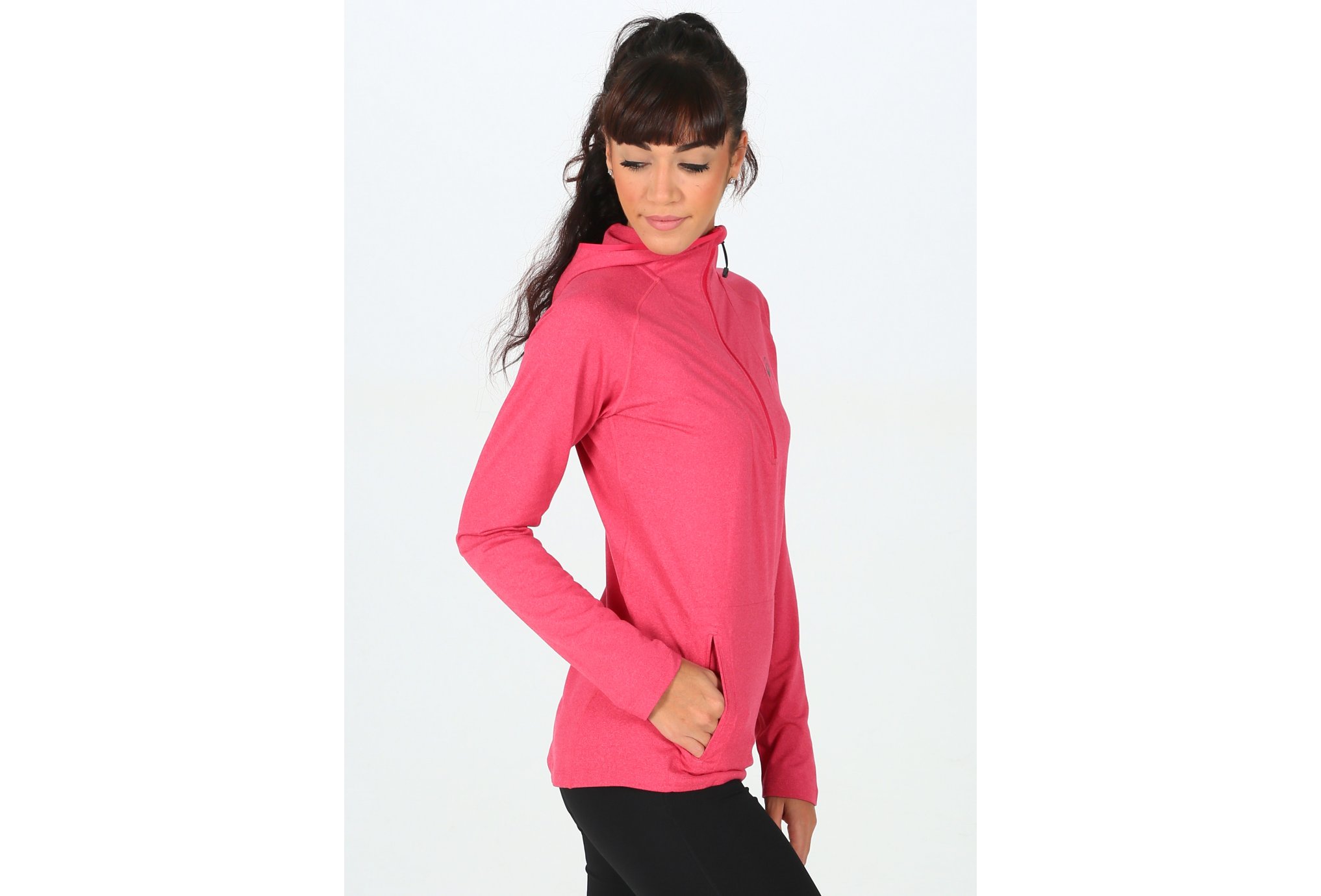 Asics LS Hoodie W Diététique Vêtements femme