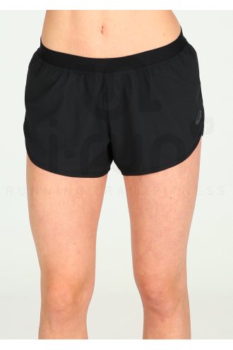 Asics Short 2 en 1 W femme Noir pas cher