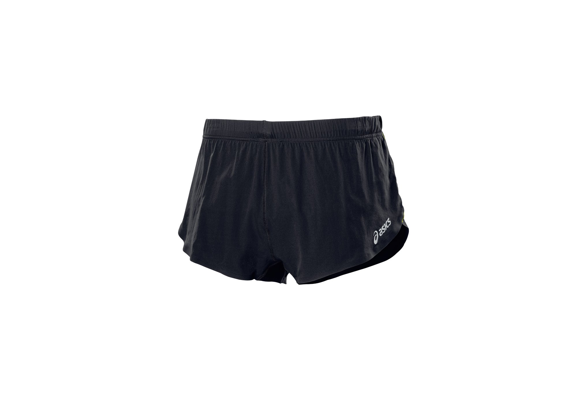 asics silver split short