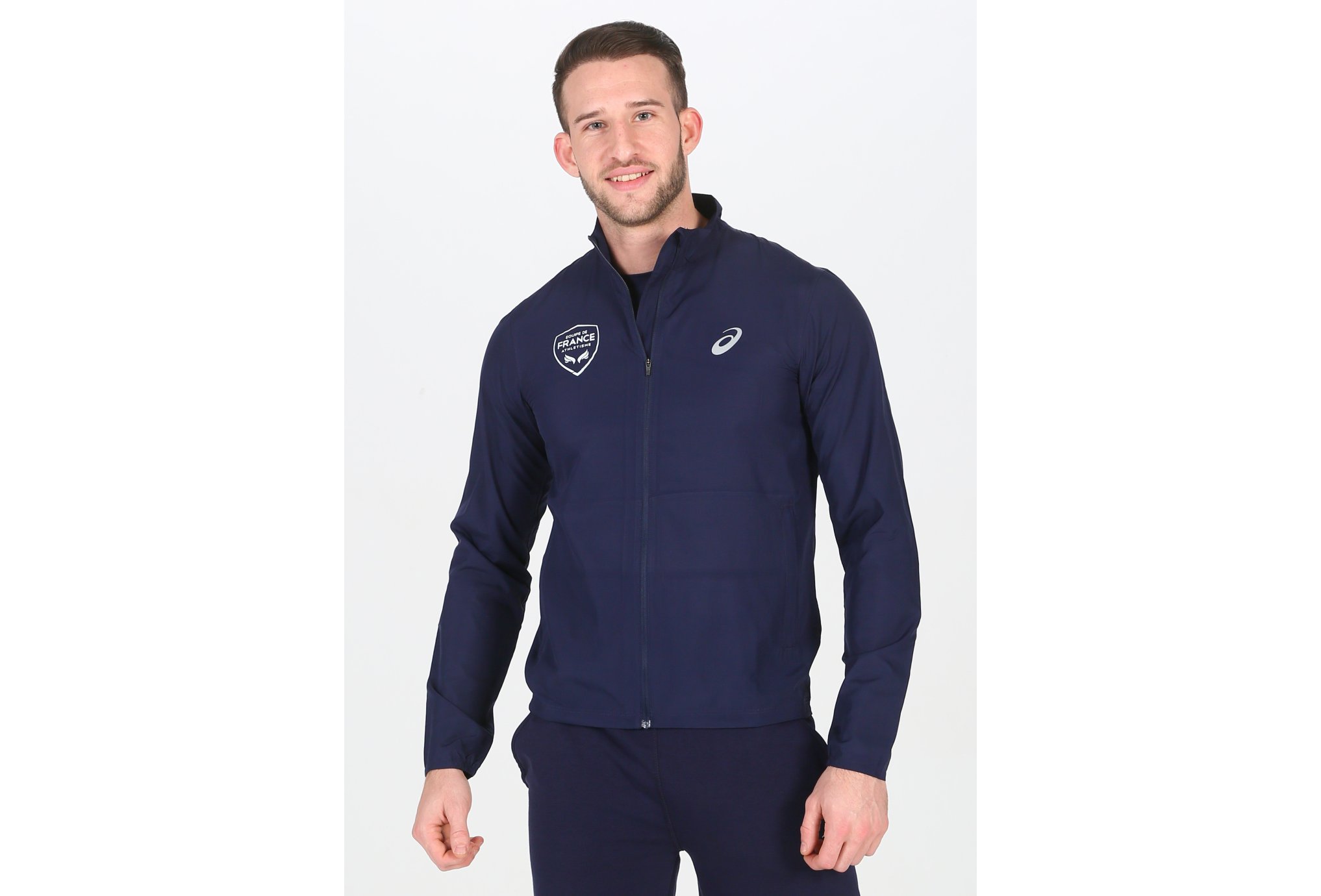 Asics Silver Jacket France M vêtement running homme