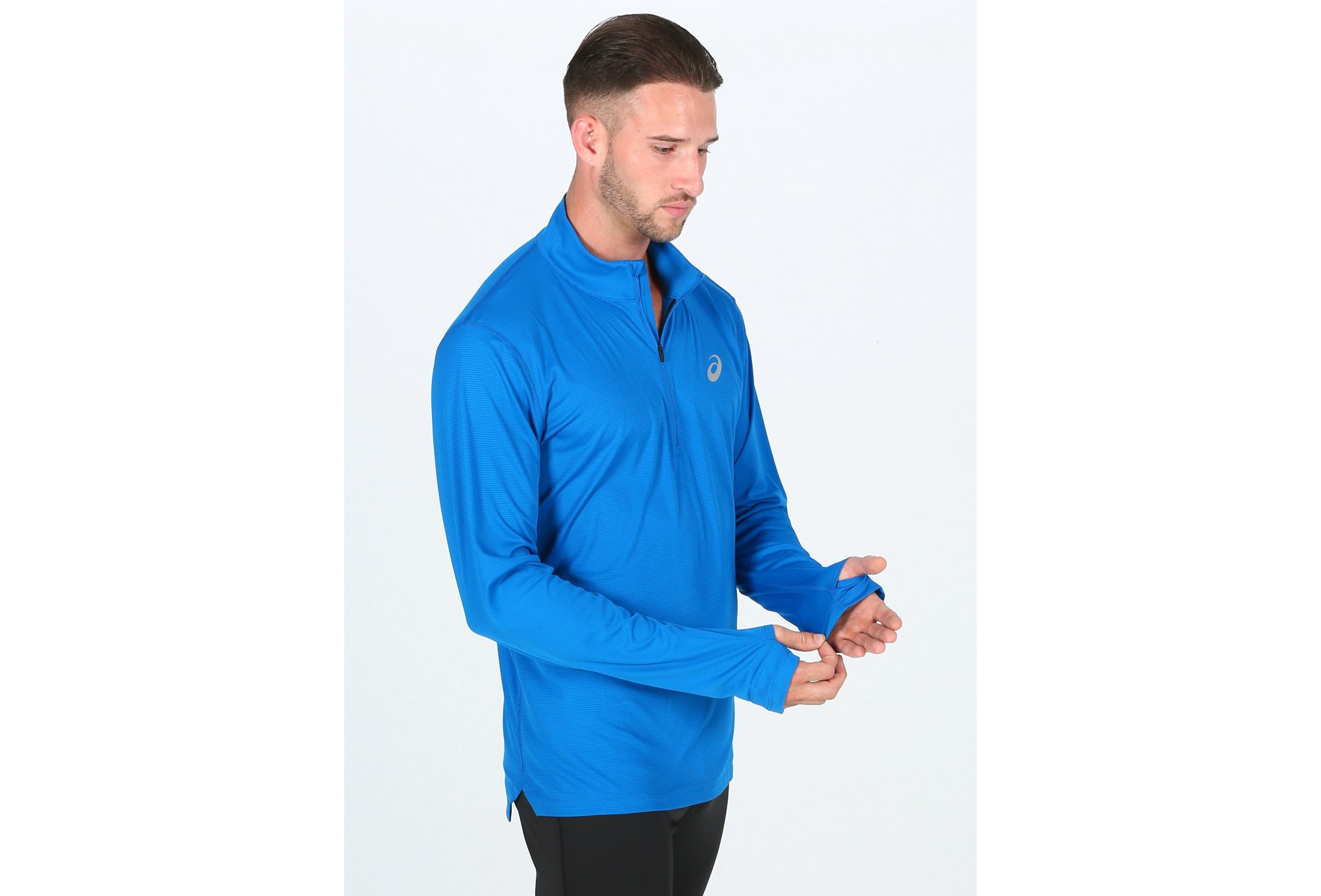 Asics Silver LS 1/2 Zip M Diététique Vêtements homme