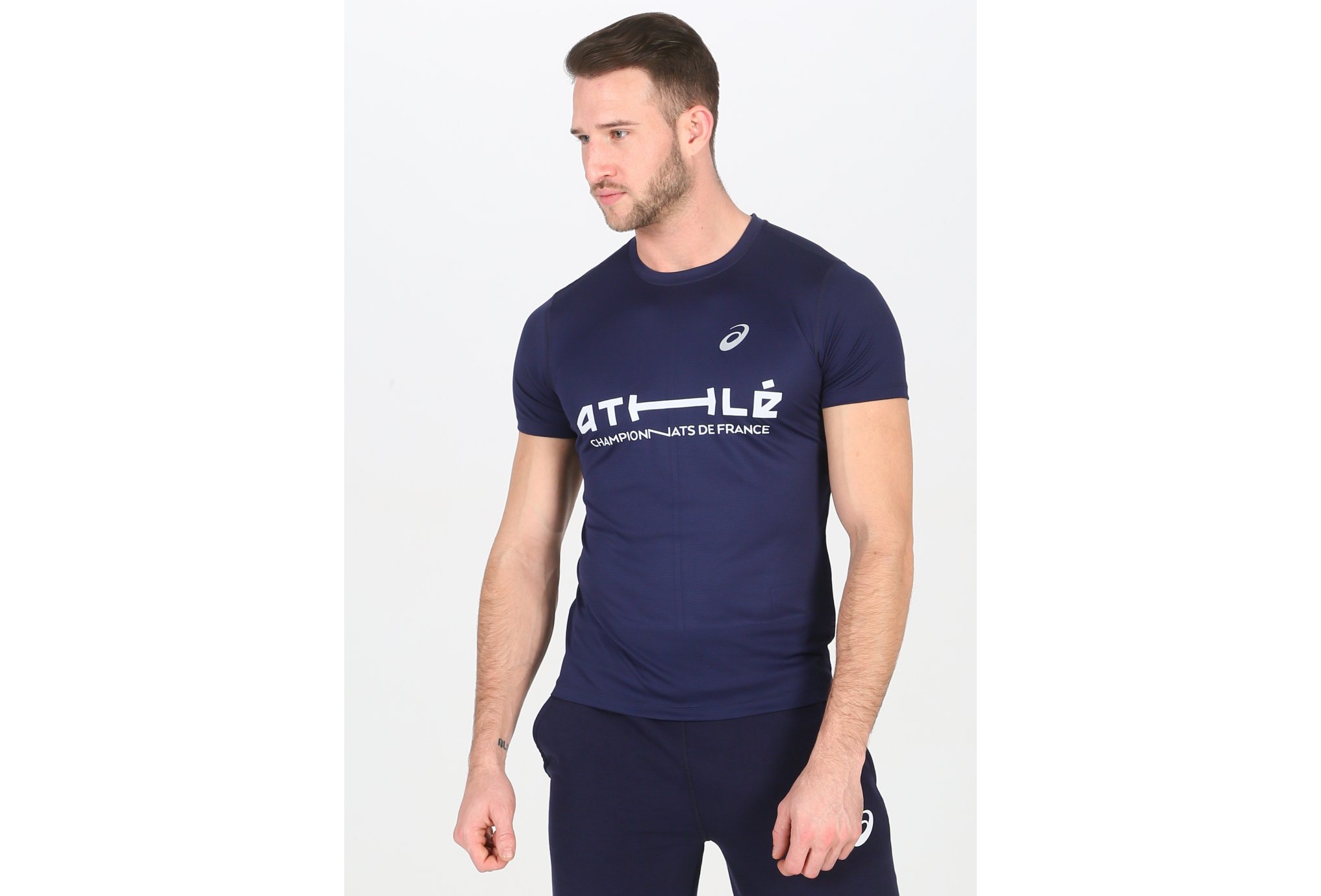 Asics Silver SS Top France M vêtement running homme