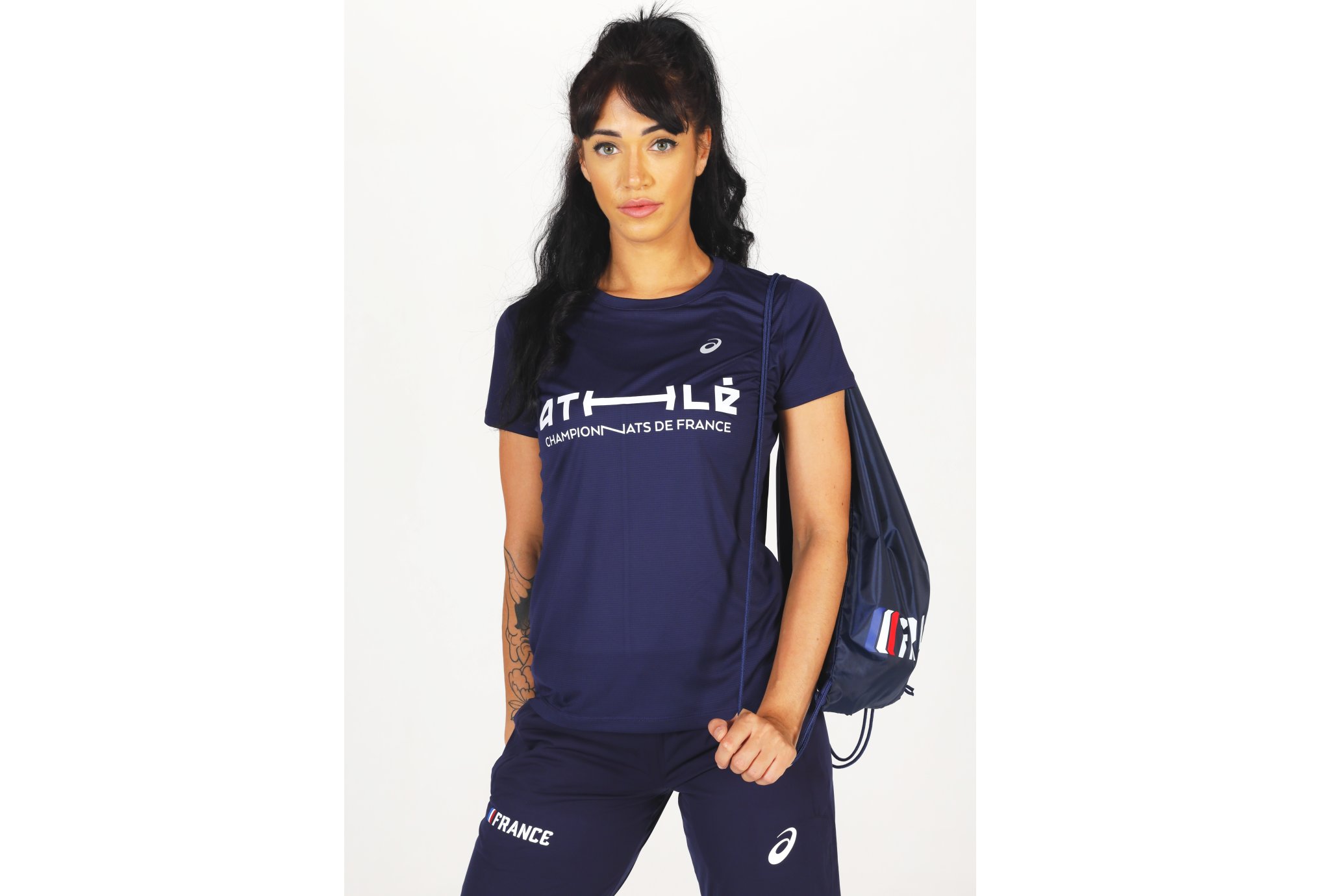 Asics Silver SS Top France W vêtement running femme