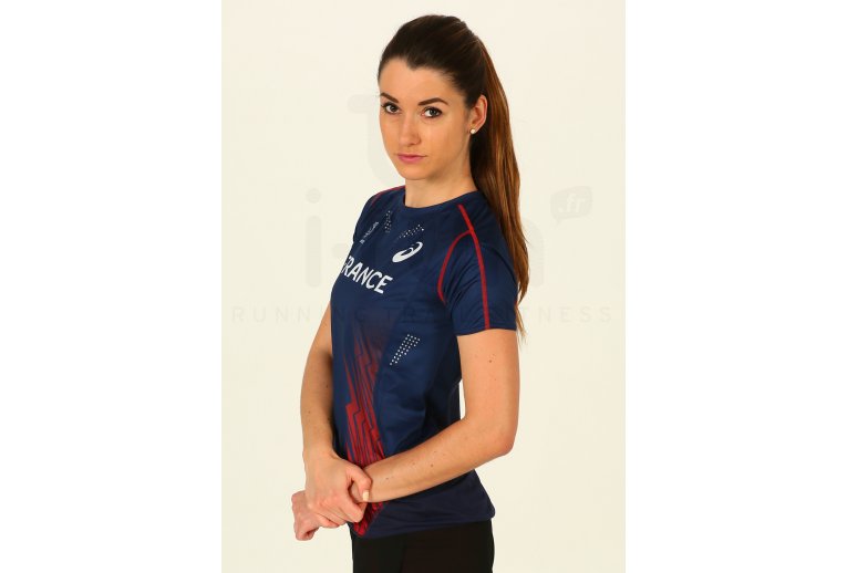 Asics Tee-shirt manches courtes Équipe de France Damen
