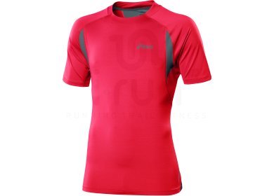asics t shirt homme rouge