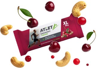 Atlet Organic Energy Bar 50 g Cashews and Red berries