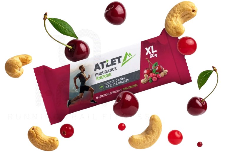 Atlet barrita energtica bio 50 g Anacardos y Frutas rojas