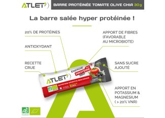 Atlet Barre énergétique protéinée - tomate olive chia