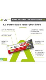 Atlet Barre énergétique protéinée - tomate olive chia