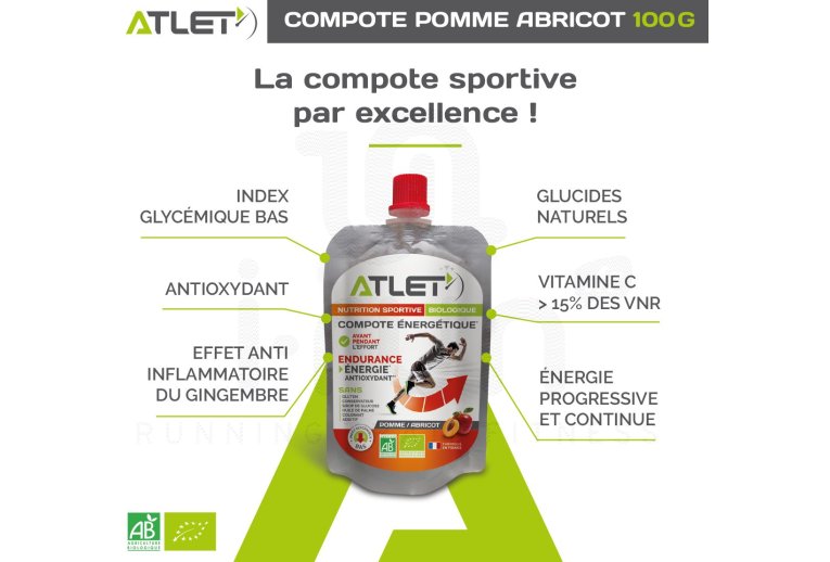 Atlet Compote nergtique - Pomme/Abricot