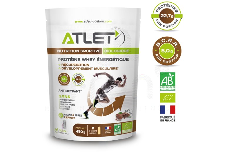 Atlet Protéine Whey Énergétique - Cacao