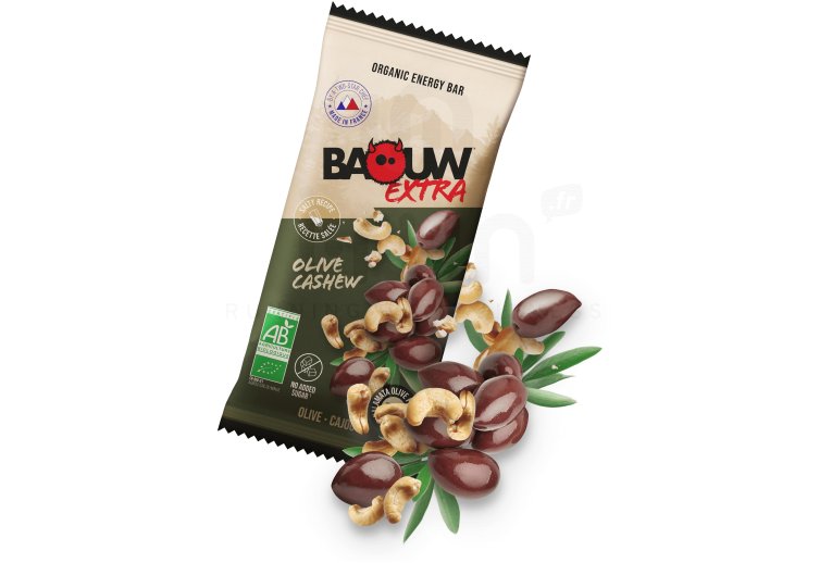 Baouw Barre ?nerg?tique bio Extra - Olive - Cajou Olive - Cashew