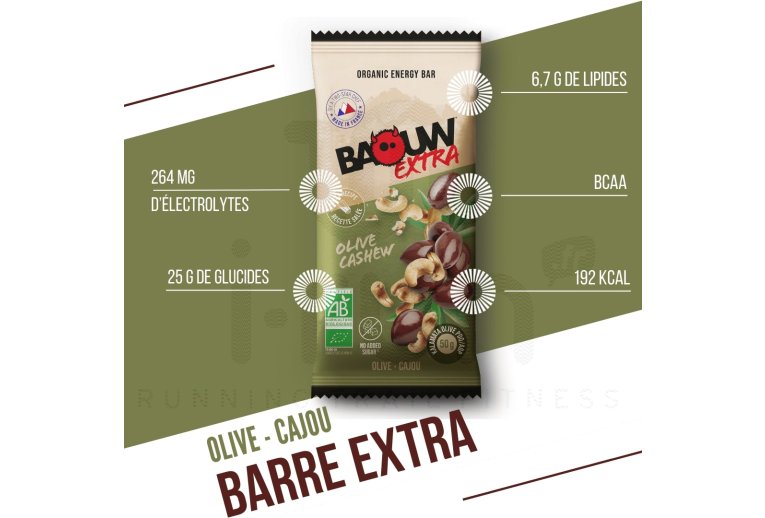 Baouw Barra energtica bio Extra Oliva - Caju
