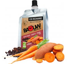 Baouw Eco recharge XXL purée nutritionnelle bio - Patate douce - Carotte - Poivre Timut