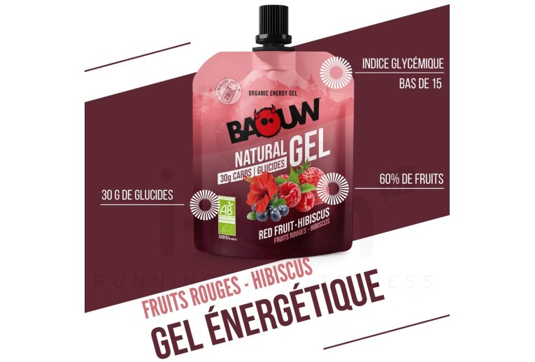 Baouw Organic natural gel - Red fruits - Hibiscus