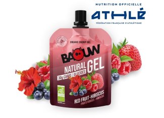 Baouw Gel natural bio - Frutos vermelhos - Hibisco