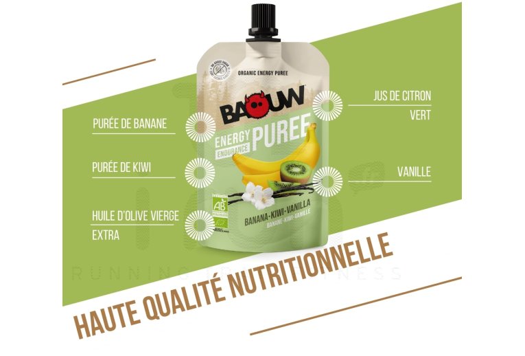 Baouw Pur nutricional biolgico - Banana - Kiwi - Baunilha