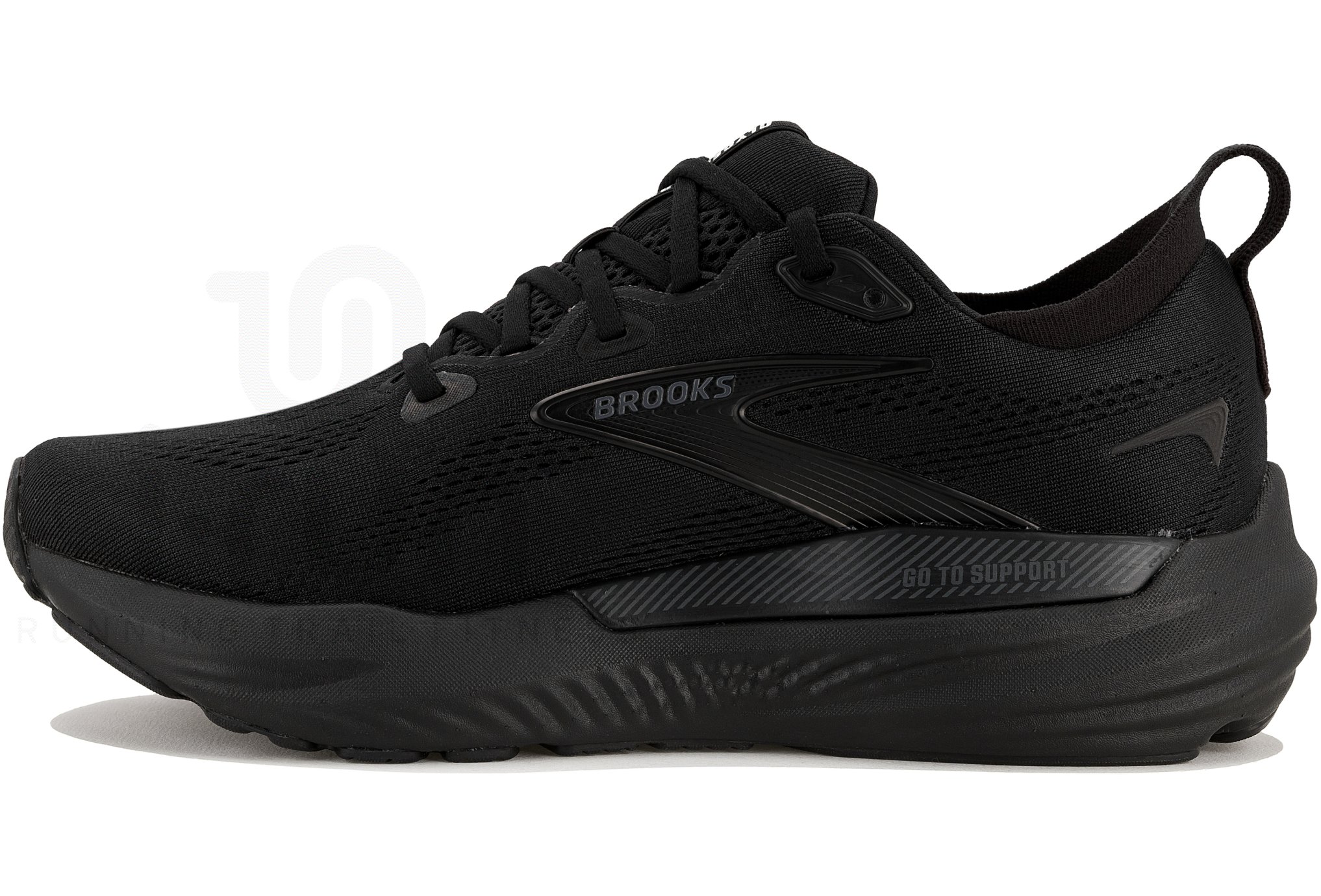 Brooks Glycerine GTS 21 Ondersteunende hardloopschoen voor heren, Zwart/Grijs/Wit, 46.5 EU