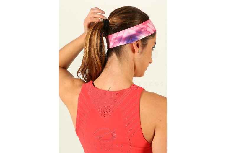 Buff cinta para el pelo Coolnet UV+ Slim Headband Ray Rose Pink