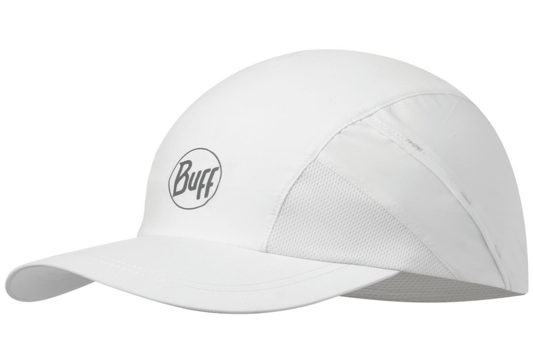 Buff Pro Run Cap R-Solid White Casquettes / bandeaux