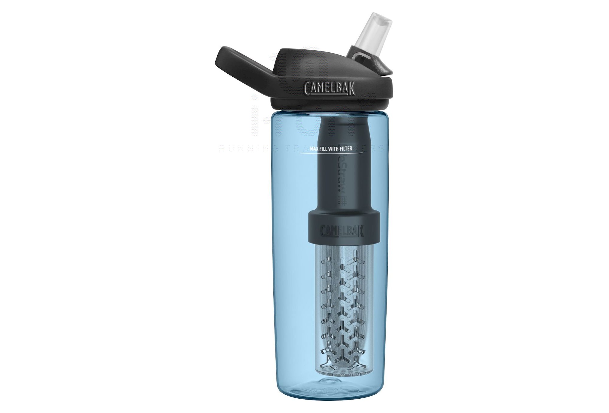 CamelBak Eddy+ Con LifeStraw - Borraccia Termica In Acciaio 1L | Filtro Integrato Rimuove Batteri E Cloro | Beccuccio A Morso, A Prova Di Perdite