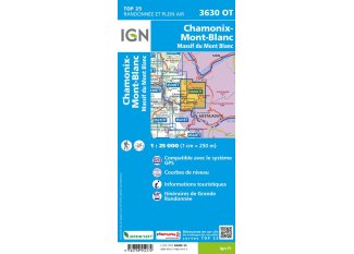 Carte IGN Chamonix-Mont-Blanc 3630OT