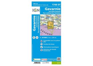 Carte IGN Gavarnie 1748OT