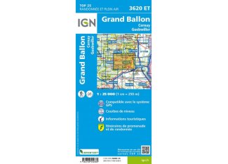 Carte IGN Grand Ballon 3620ET