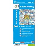 Carte IGN Lac d'Annecy 3431OT